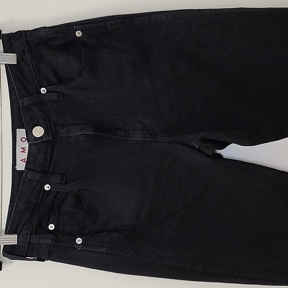 Amo Denim Bella Jean Black Oak High-waisted  Size 29 - Picture 15 of 16